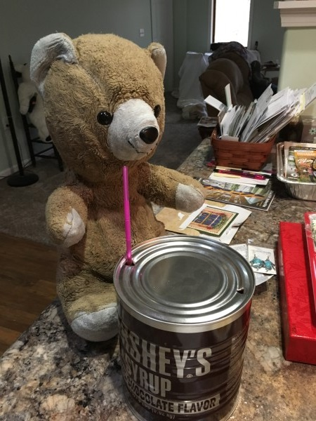 Mr. Bear 31st Birthday with Straw